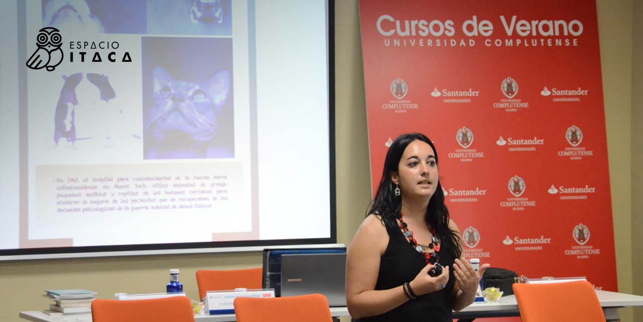 Sandra Sánchez en un curso de verano en la Universidad Complutense de Madrid